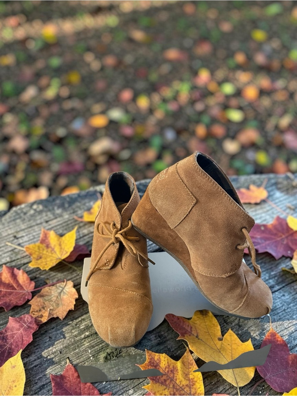 Skechers Brown Suede Lace-Up Ankle Booties